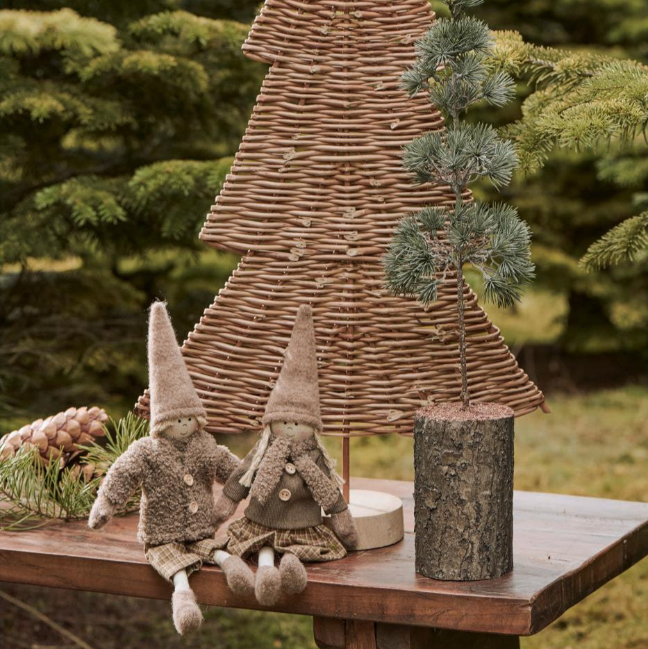 Santa's Helpers Karla and Kalle in Muted Outfits 40cm