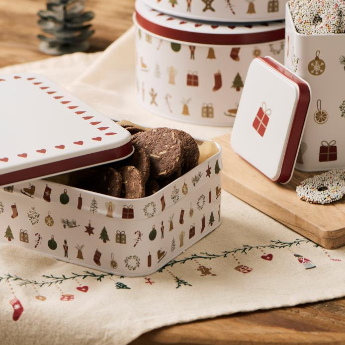 Nostalgic Confectionery Tin with Christmas Motifs 21cm