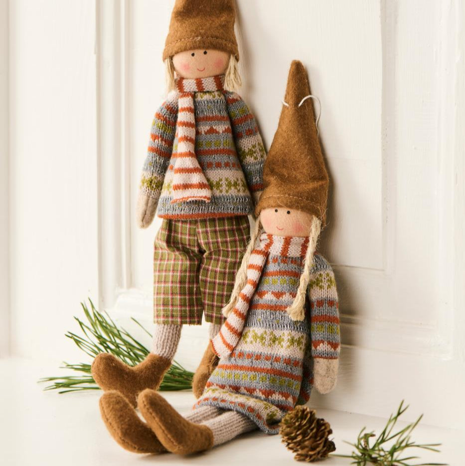 Set of Two Santa's Little Helpers 32cm