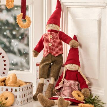 Santa's Helpers Karla and Kalle 40cm