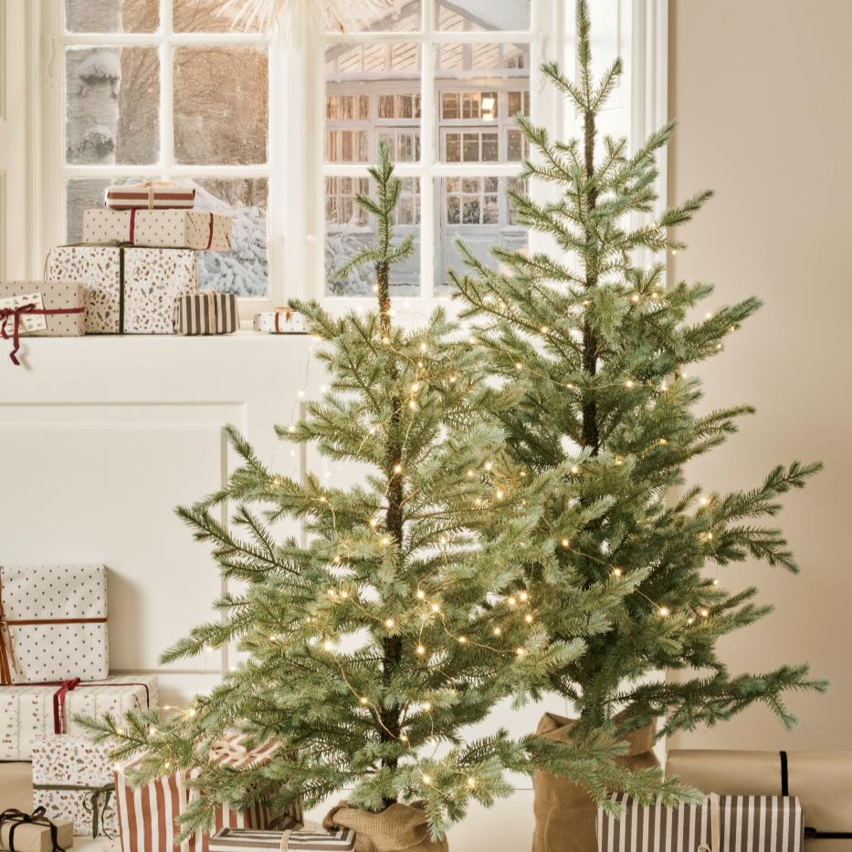 Artificial Fir Tree with Jute Bag - Size Choice