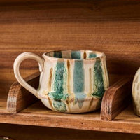 Troas Dusty Blue Striped Mug | Annie Mo's