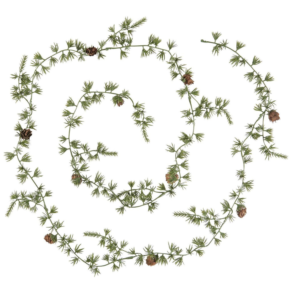 Artificial Cedar Garland with Cones 180cm | Annie Mo's