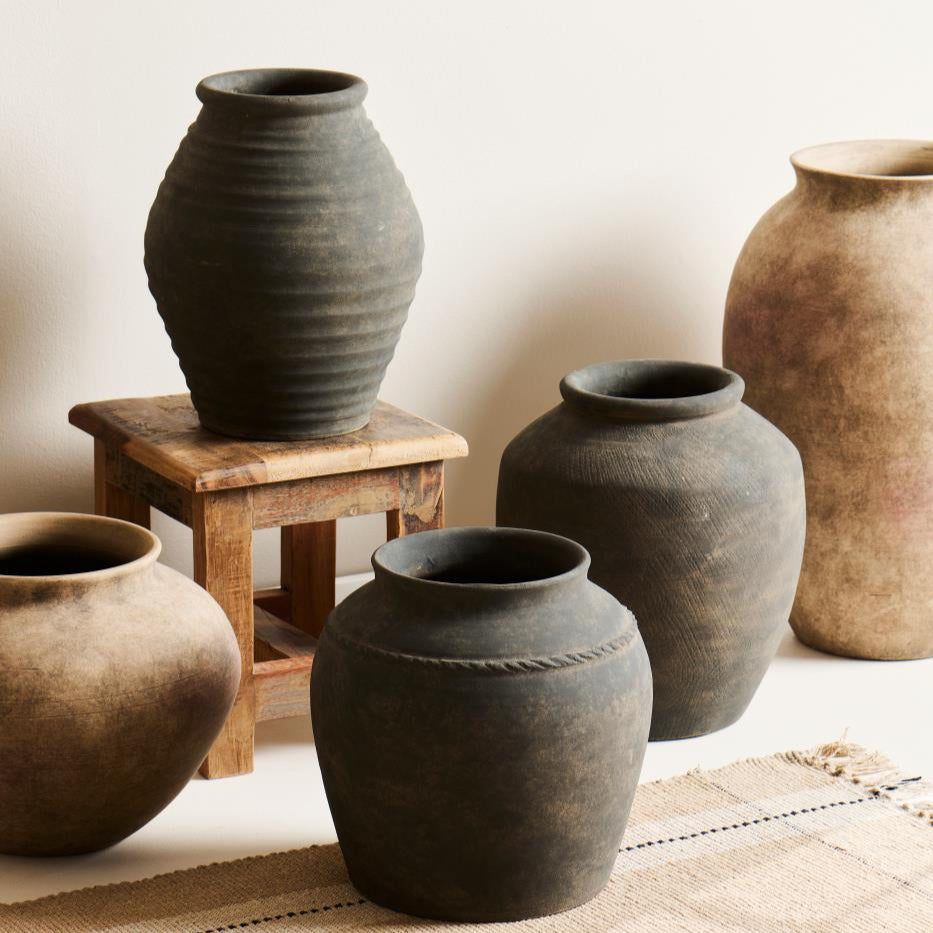 Minerva Terracotta Vase 30cm