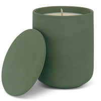 Ceramic Pot Candle - Matt Sage Green with Lid - Rosemary and Thyme