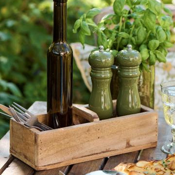 Unique Reclaimed Wood Container with Handle 30cm | Annie Mo's B