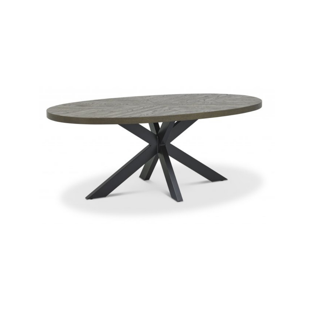 Ellipse Fumed Oak Six Seater Dining Table