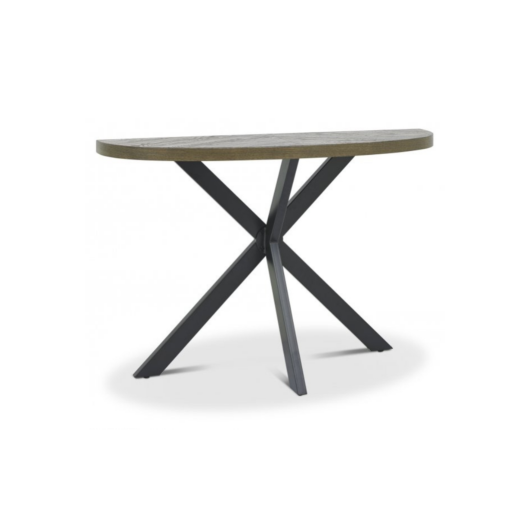 Ellipse Fumed Console Table