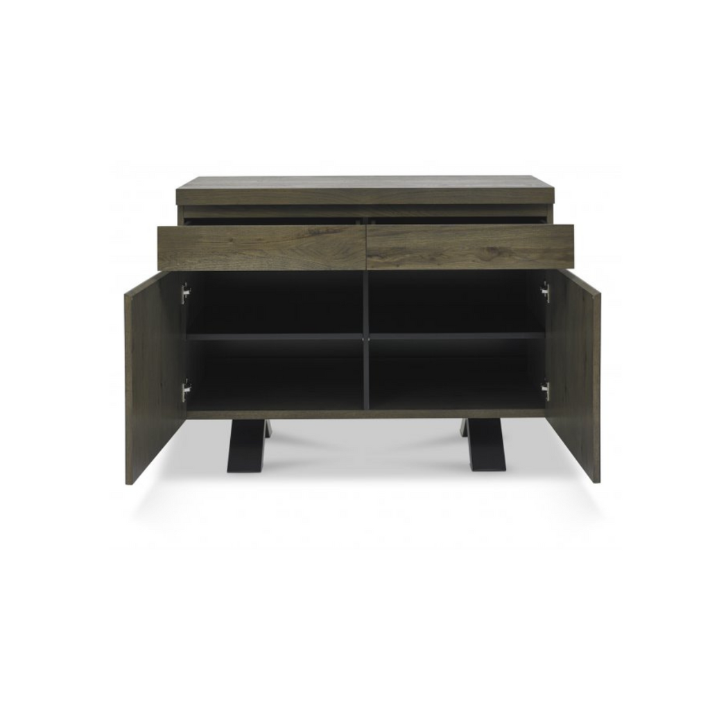 Ellipse Fumed Oak Narrow Sideboard