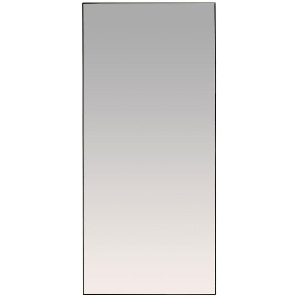Simple Black framed Floor or Wall Mirror 180cm