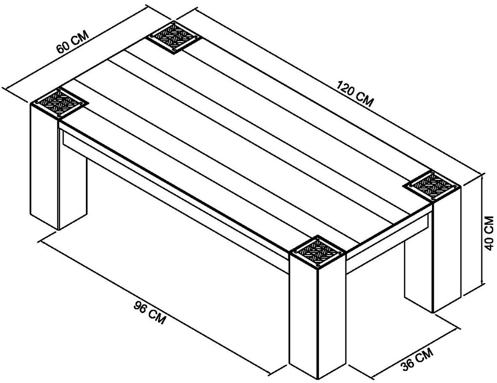 Logan Fumed Oak Coffee Table