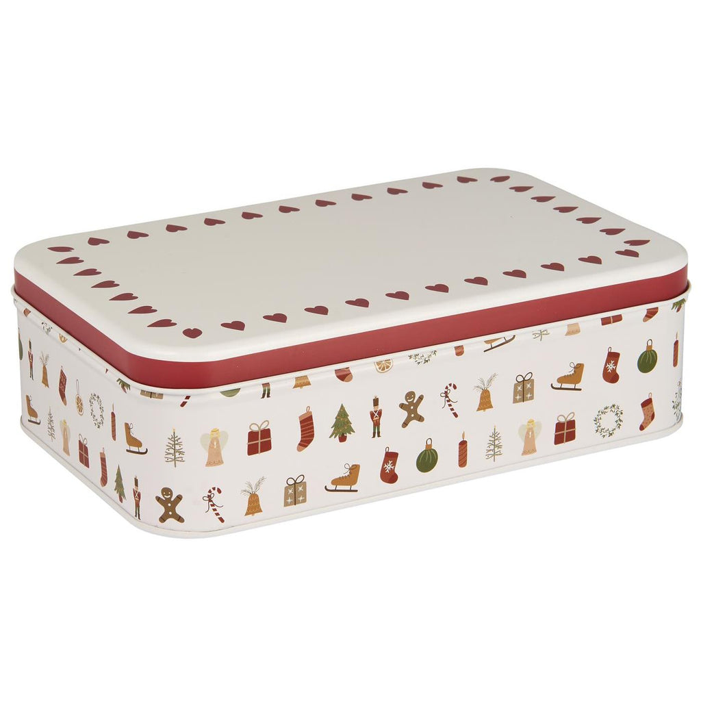 Nostalgic Confectionery Tin with Christmas Motifs 21cm