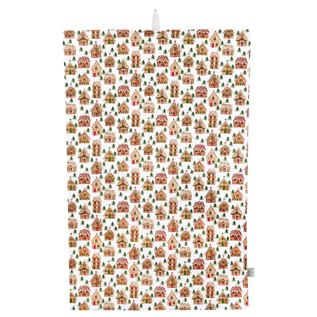 Gingerbread House Cotton Tea Towel 70cm | Annie Mo's