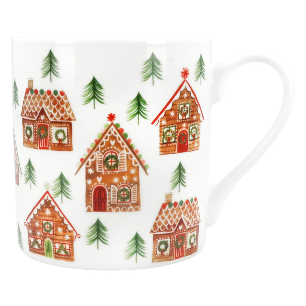 Gingerbread House Bone China Mug 9cm | Annie Mo's