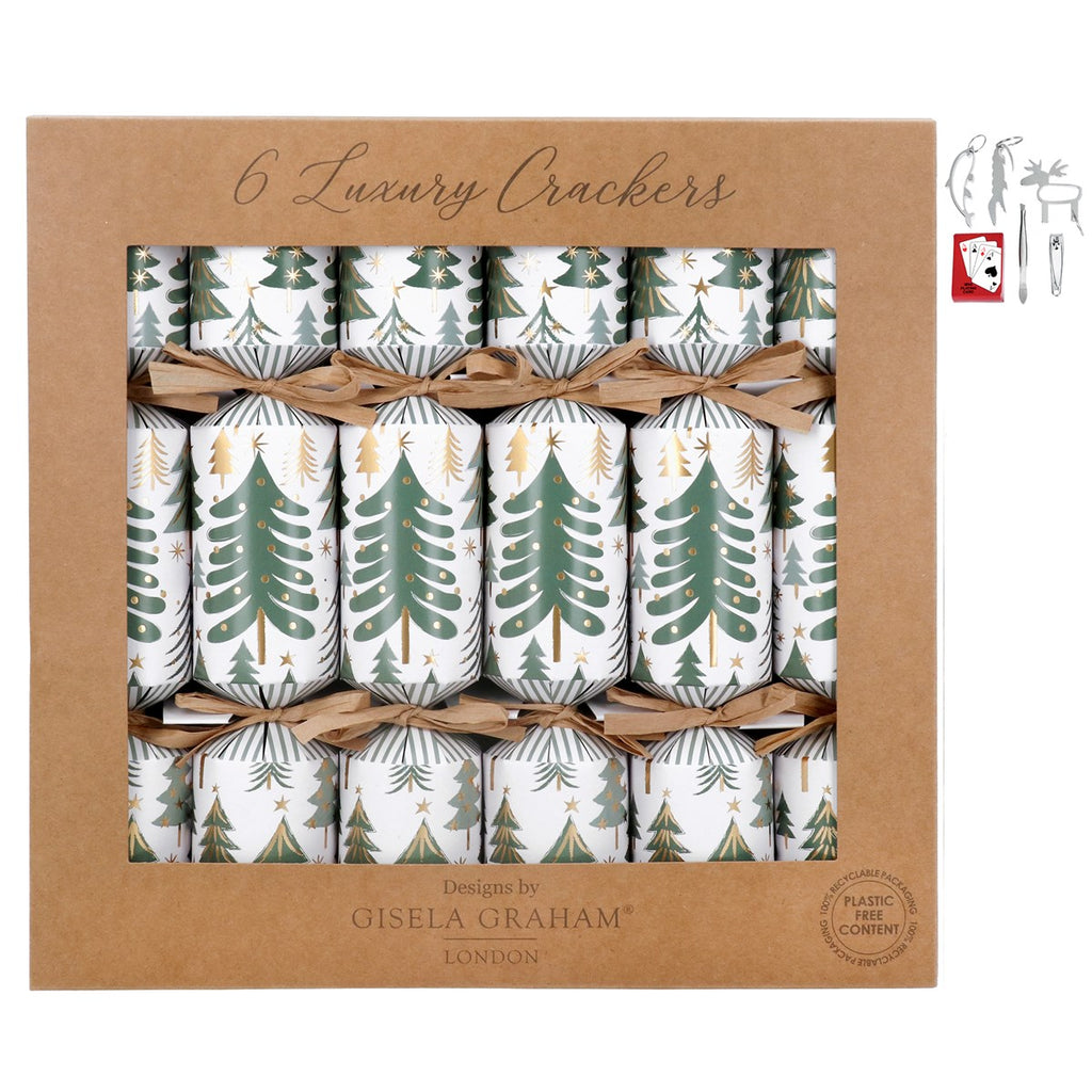Six Boxed New England Trees Crackers 31cm | Annie Mo's