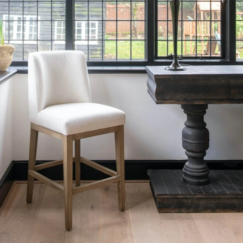 Musgrove Oak Framed Counter Height Bar Stool | Annie Mo's
