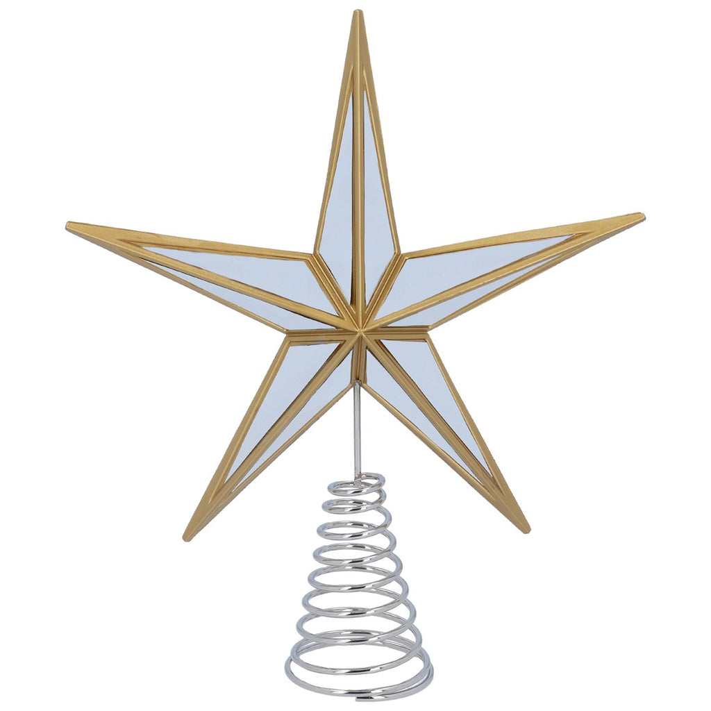 Gold/Silver Mirror Star Tree Topper 30cm | Annie Mo's