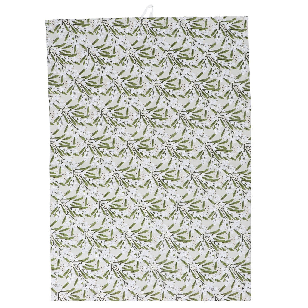 Mistletoe Cotton Tea Towel 70cm | Annie Mo's