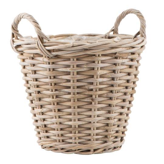Wicker Basket with plastic liner 30cm