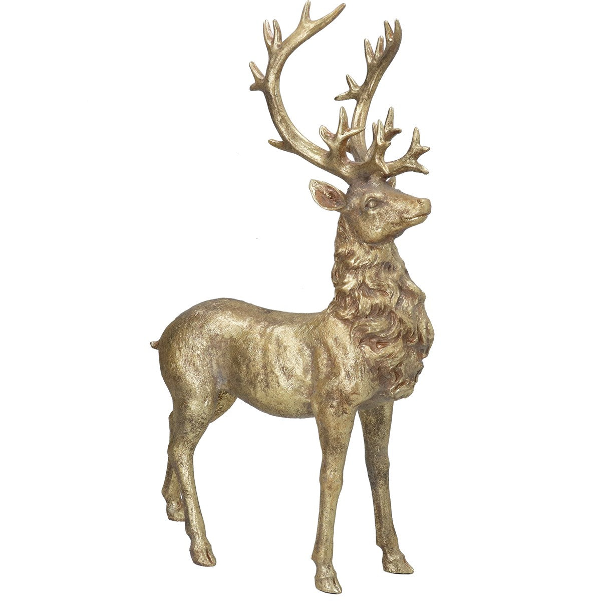 Large Golden Resin Stag 52cm