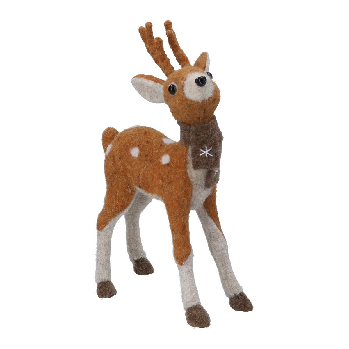 Mixed Wool Deer Ornament 30cm | Annie Mo's