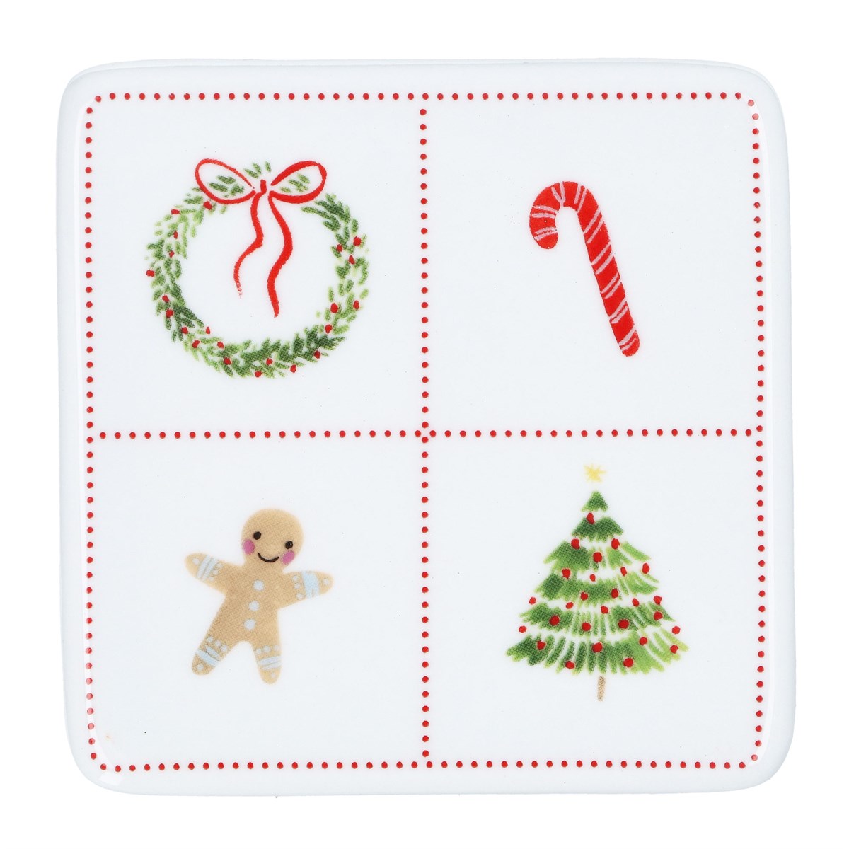 Porcelain Nordic Christmas Icon Coaster