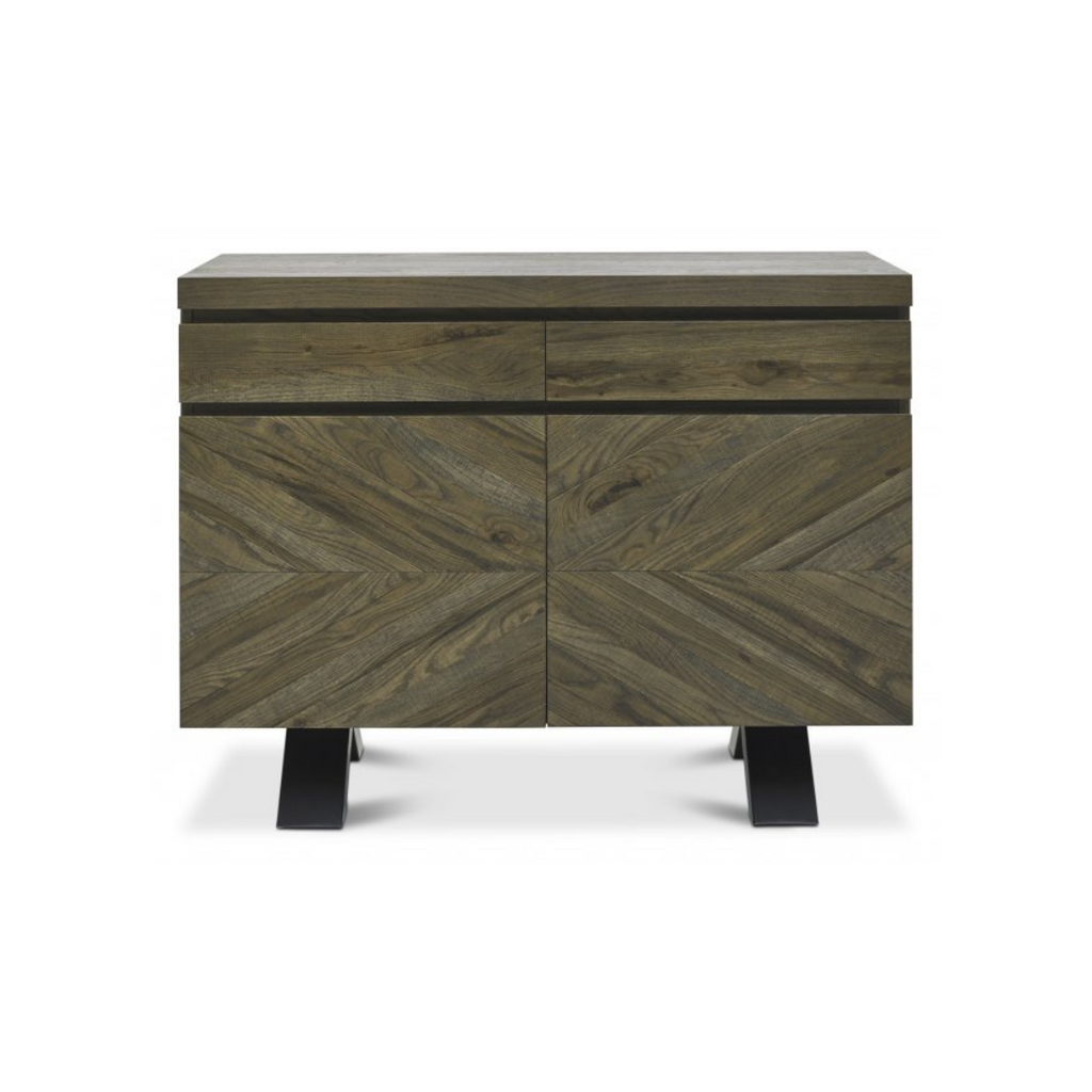 Ellipse Fumed Oak Narrow Sideboard