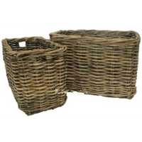 Set of Two Rectangle Baskets with Cut Out Baskets 90cm | Annie Mo's