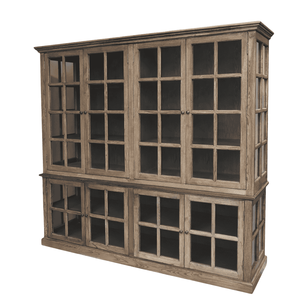 Marseille Display Cabinet with Eight Doors and Shelves
