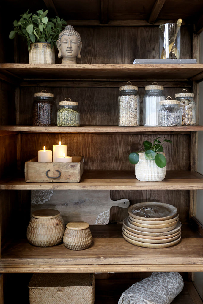 Marseille Display Cabinet with Eight Doors and Shelves 220cm