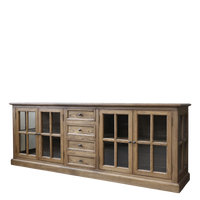 Marseille Display Sideboard with Four Doors and Four Drawers 220cm