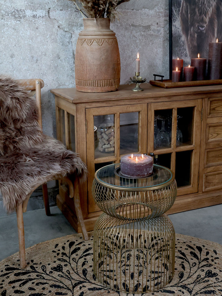 Marseille Display Sideboard with Four Doors and Four Drawers 220cm