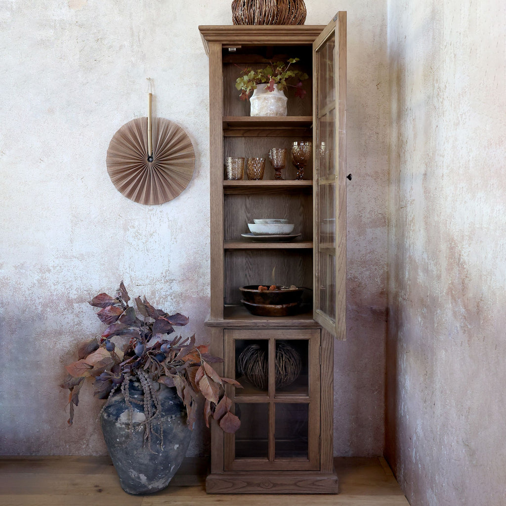 Marseille Display Cabinet with Two Doors and Shelves 60cm | Annie Mo's