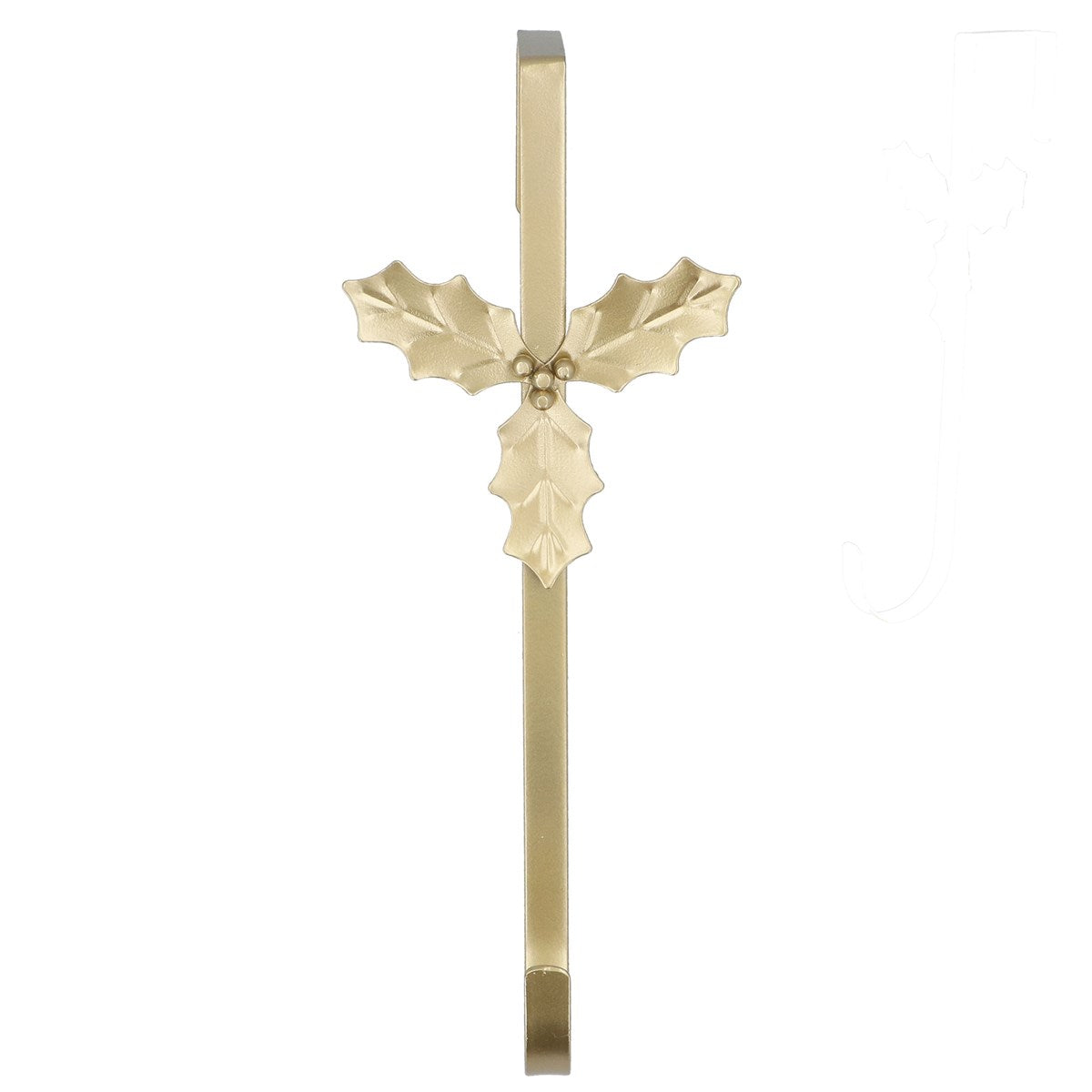Metal Wreath Hanger 27cm - Gold Holly | Annie Mo's