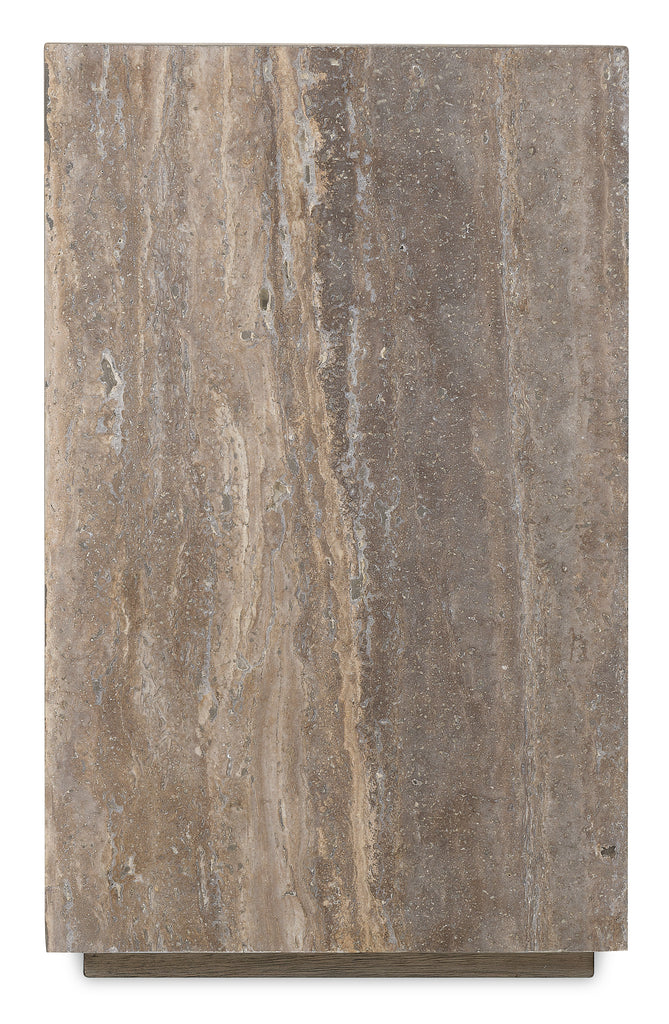 Harmony Haven Travertine Side Table
