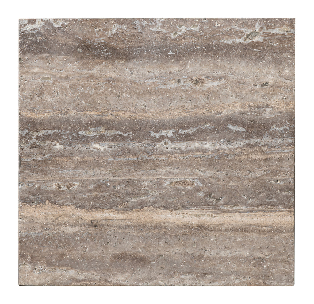 Harmony Haven Travertine Side Table