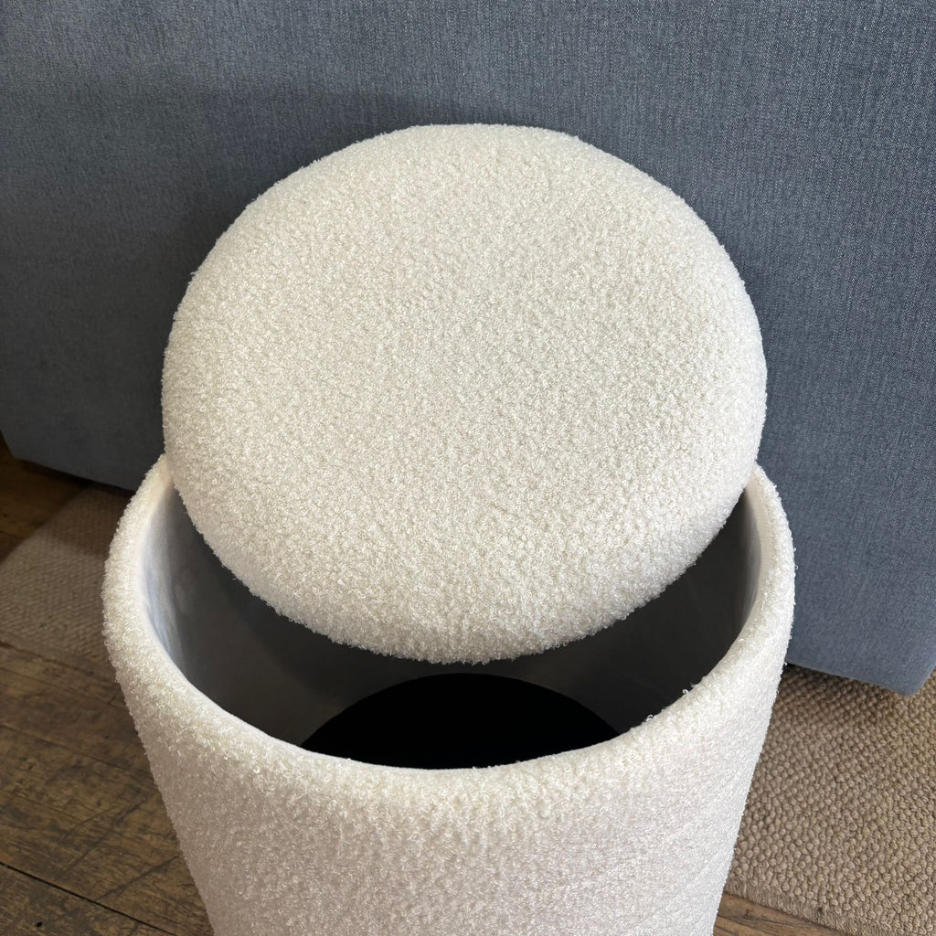 Cream Occasional Storage Stool 45cm