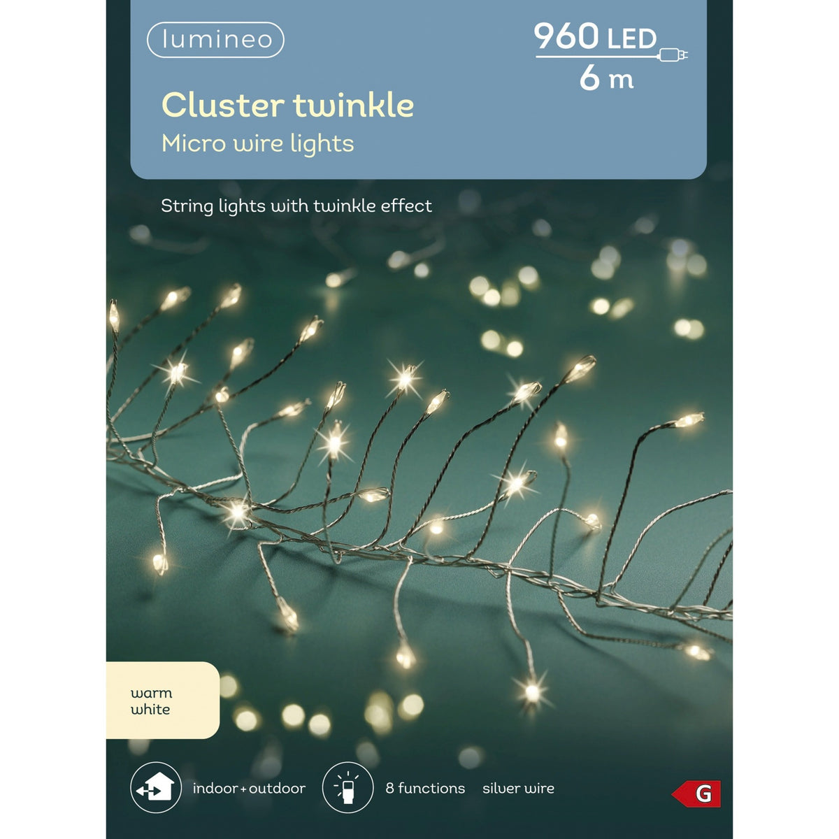 Micro LED with 960 cluster lights with Twinkle Effect 600cm F | Annie Mo's