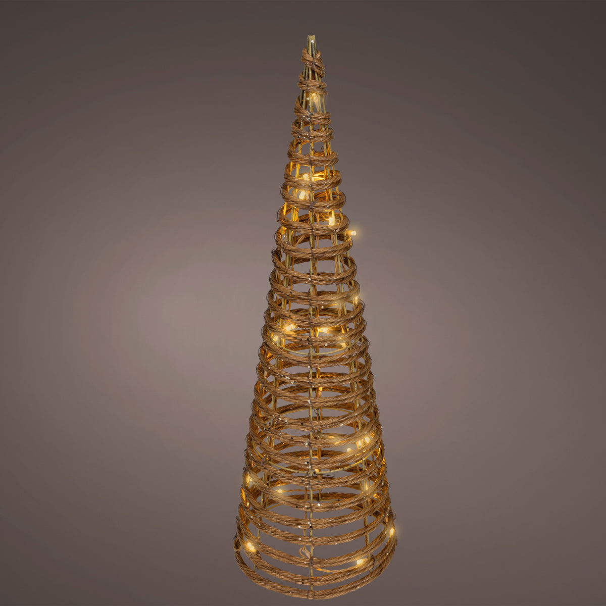 Wicker Flashing LED Cone 60cm | Annie Mo's