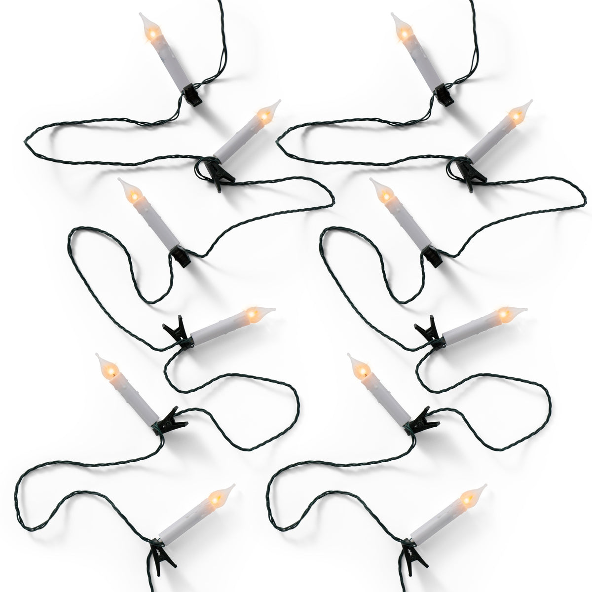 Micro LED Compact 16 LED Candle Lights with Fire Flame Effect B | Annie Mo's