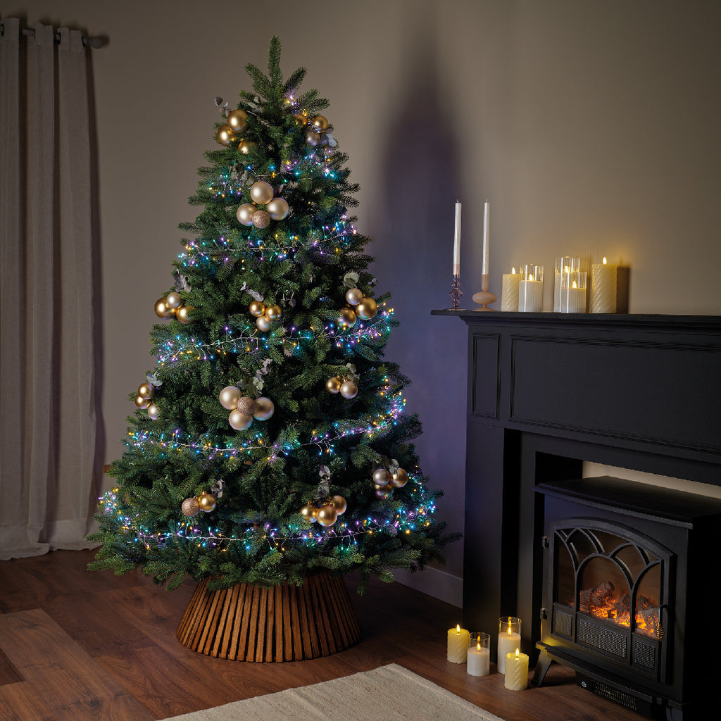 Micro LED Compact Multi Coloured Lights with 8 Function Twinkle Effect 600cm