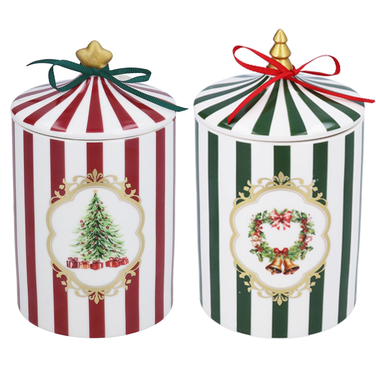 Ceramic Jar Soy Candle - Stripe - Style Choice | Annie Mo's