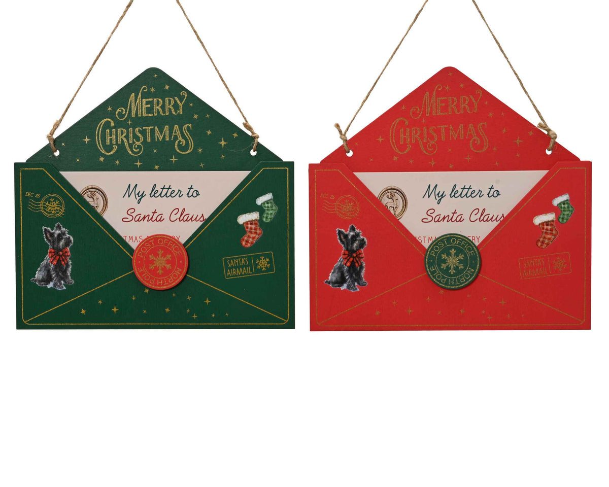 Letter to Santa - Wood Envelopes 20cm - Colour Choice | Annie Mo's