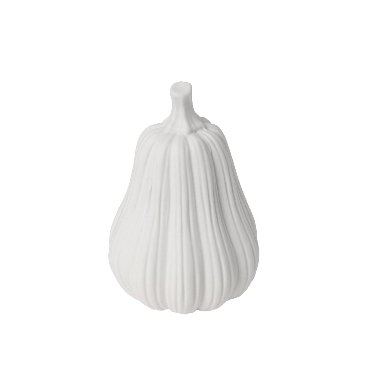 Hillinge Mini Matt White Ceramic Pumpkin 6.5cm-C