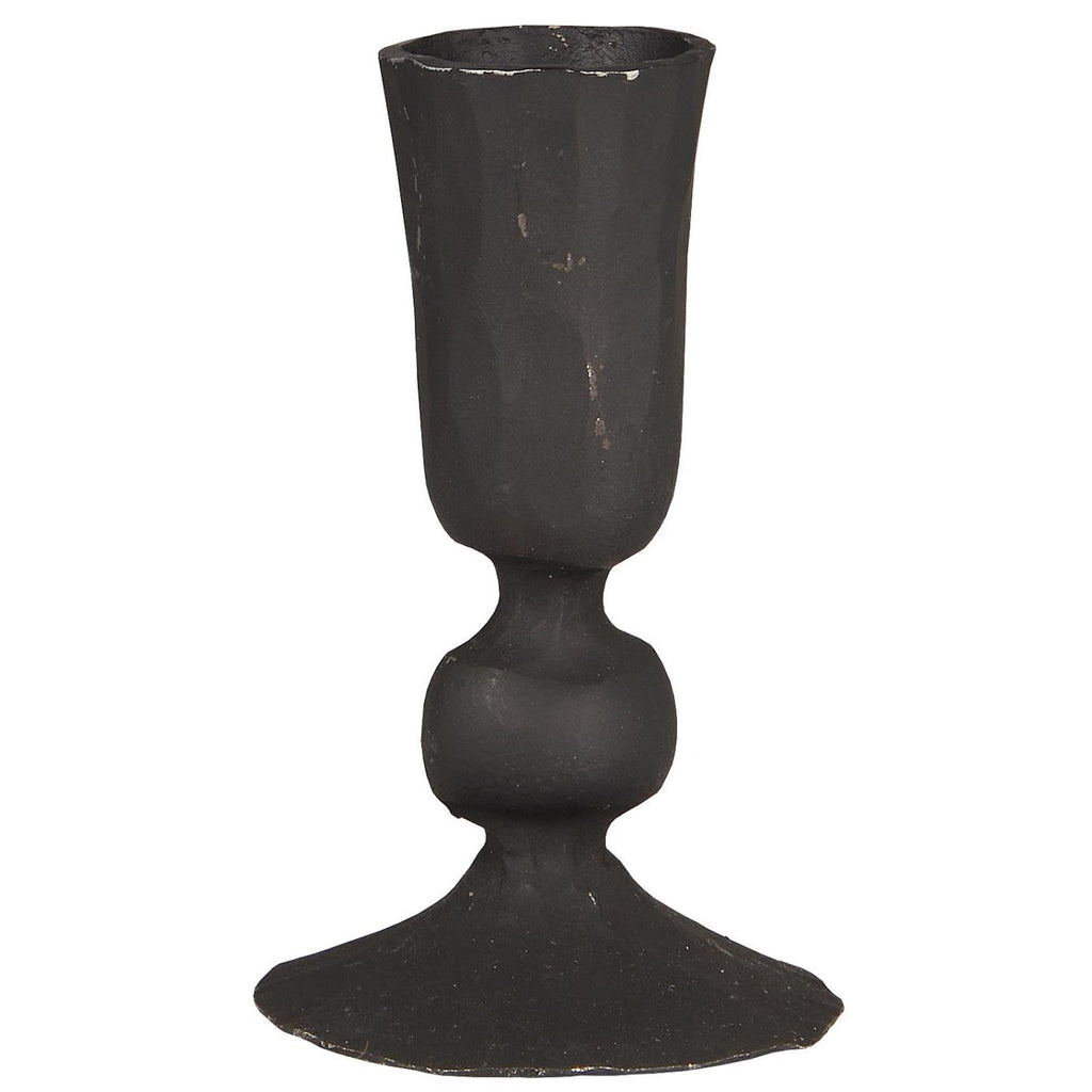 Black Metal Candle Holder for Dinner Candles 10cm