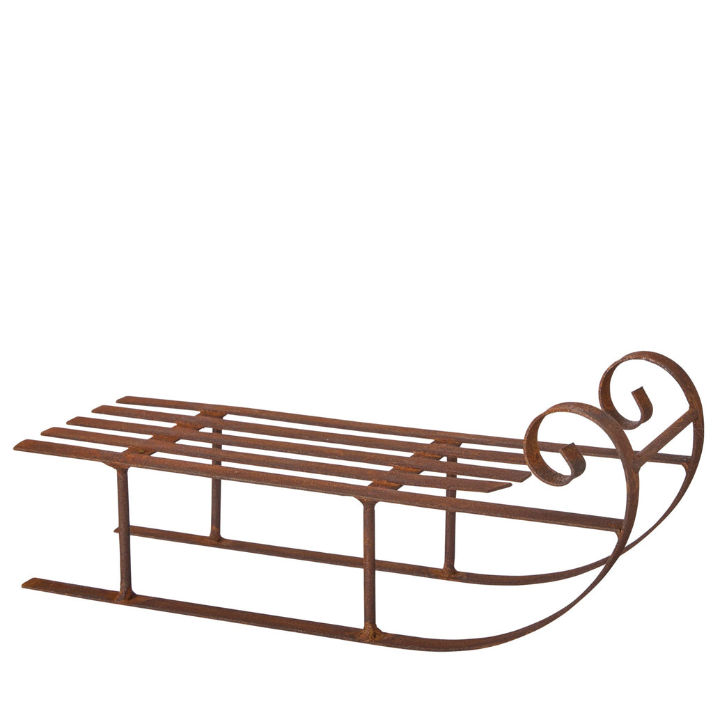 Red Iron Decorative Sleighs - Size Choice | Annie Mo's
