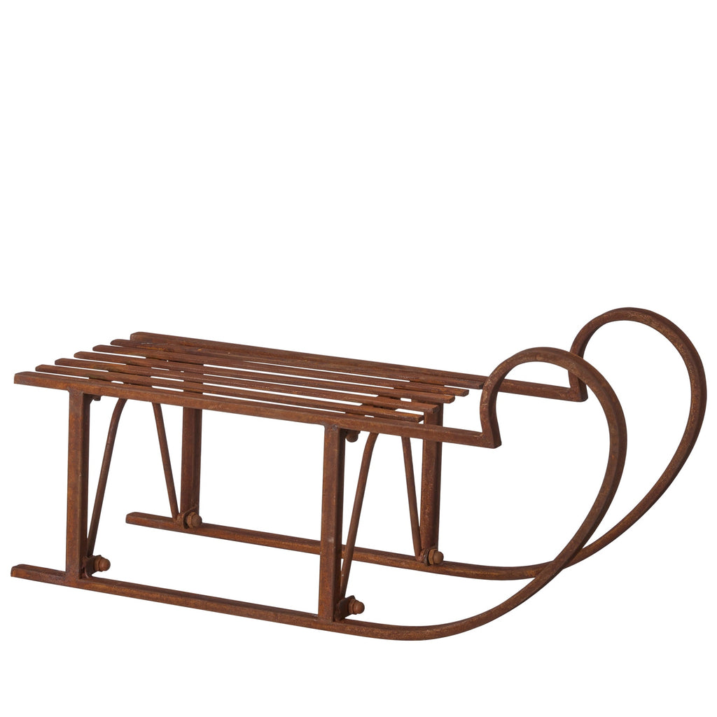 Rust Red Decorative Sleigh 60cm | Annie Mo's