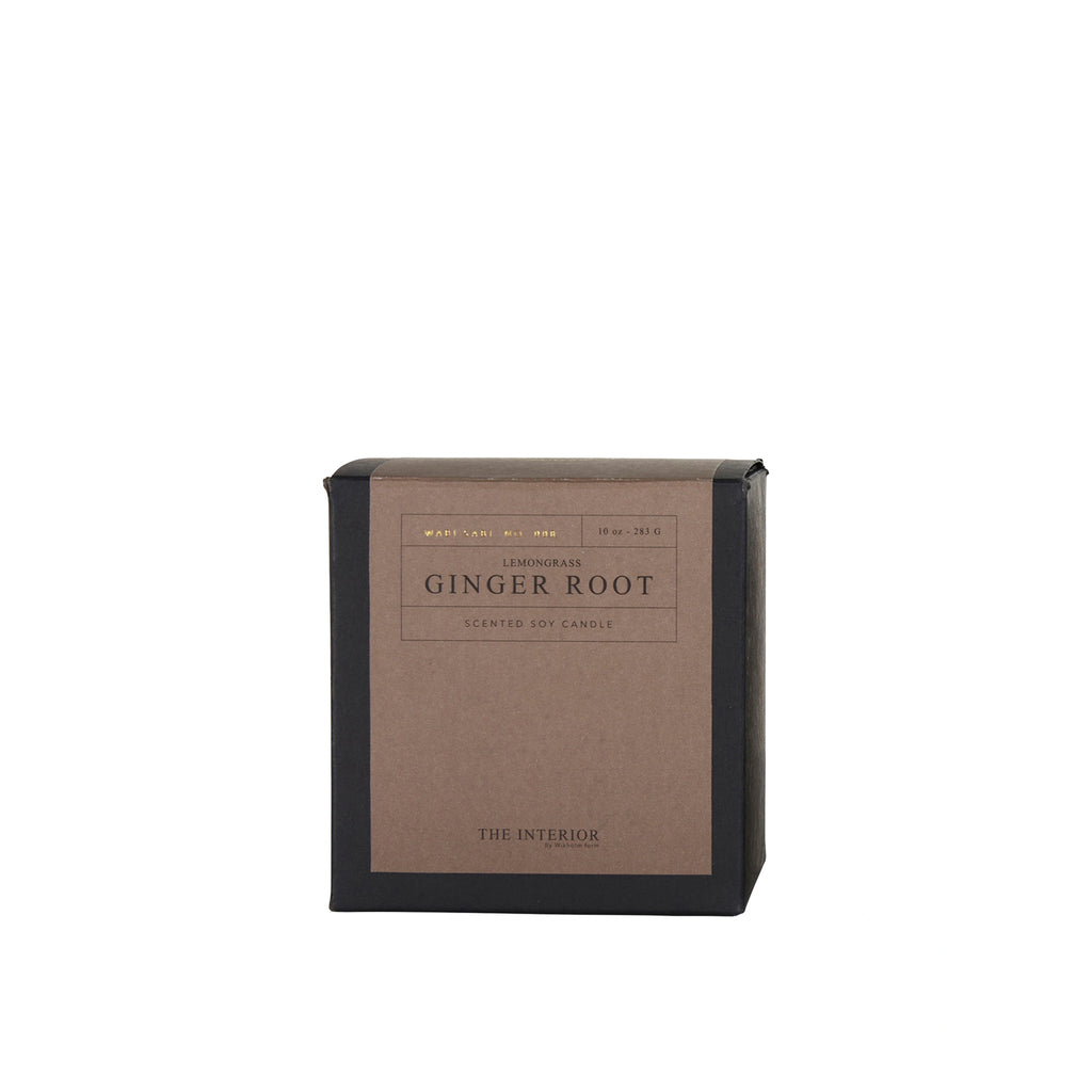 Ginger Root and Lemon Grass Scented Candle with Gift Box