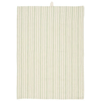 Billy Green and White Stripe Cotton Tea Towel | Annie Mo's
