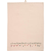 Tea Towel with Decorations on a Garland 50cm x 70cm | Annie Mo's
